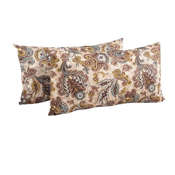 Unbranded Lavolta Oasis Outdoor Lumbar Throw Pillow (2-Pack)
