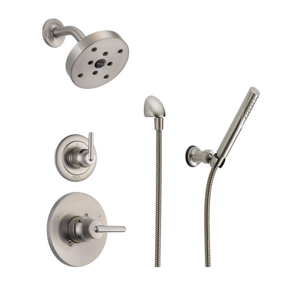 Trinsic 2-Spray Dual Wall Mount Fixed and Handheld Shower Head 1.75 GPM in Stainless price history on PriceWatchPro