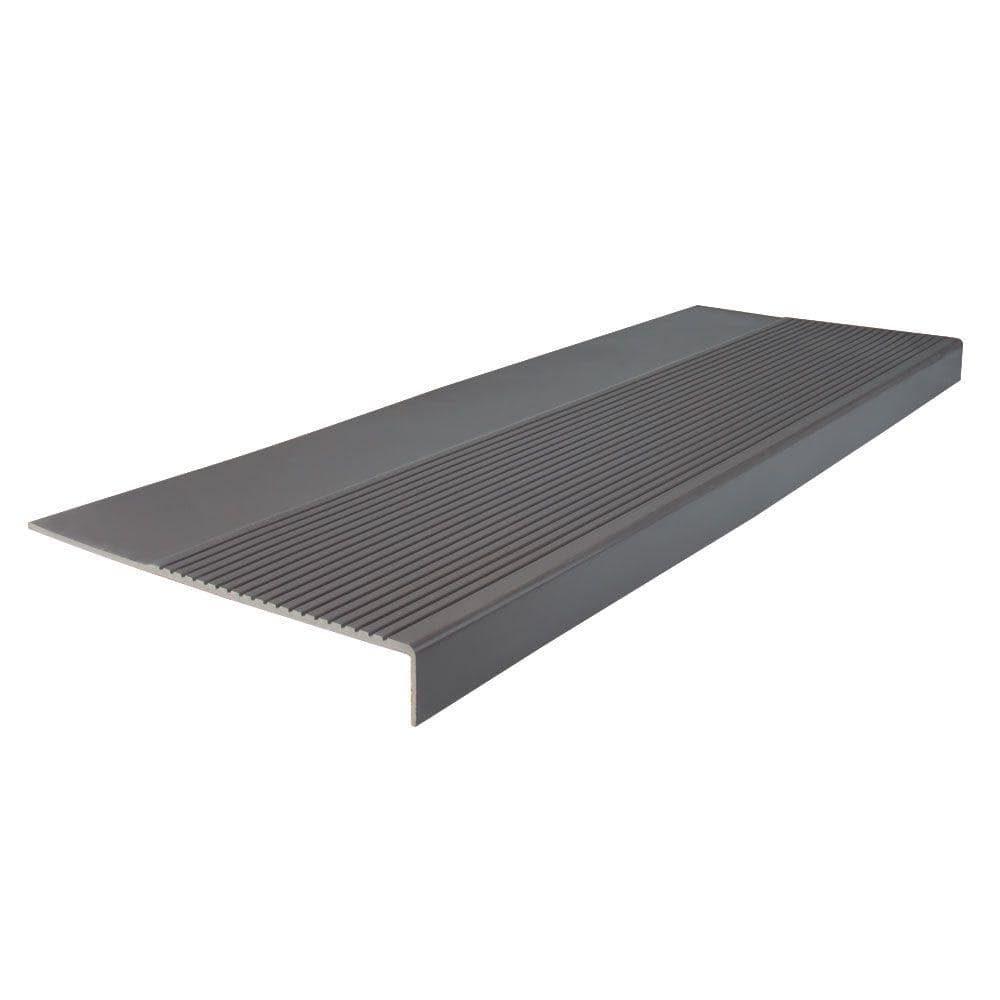 Light Duty Ribbed Design Charcoal 12-1/4 in. x 48 in. Rubber Square Nose Stair Tread price history on PriceWatchPro