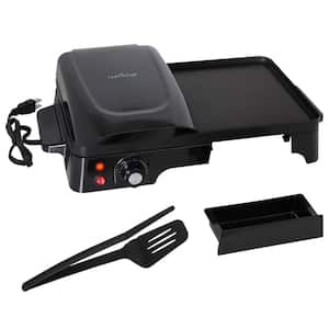 Electric Griddle - Crepe Maker Hot Plate Cooktop with Press Grill for Paninis