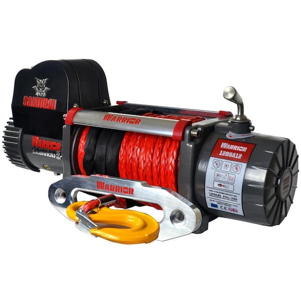 DK2 Samurai Series 12,000 lb. Capacity 12-Volt Electric Winch with 98 ft. Synthetic Rope