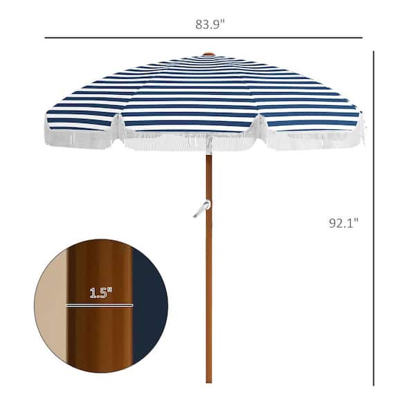 7 x 7 ft. Outdoor Patio Umbrella with Tilt, Market Table Umbrella