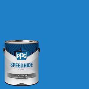 1 gal. PPG1241-6 Electric Blue Satin Exterior Paint