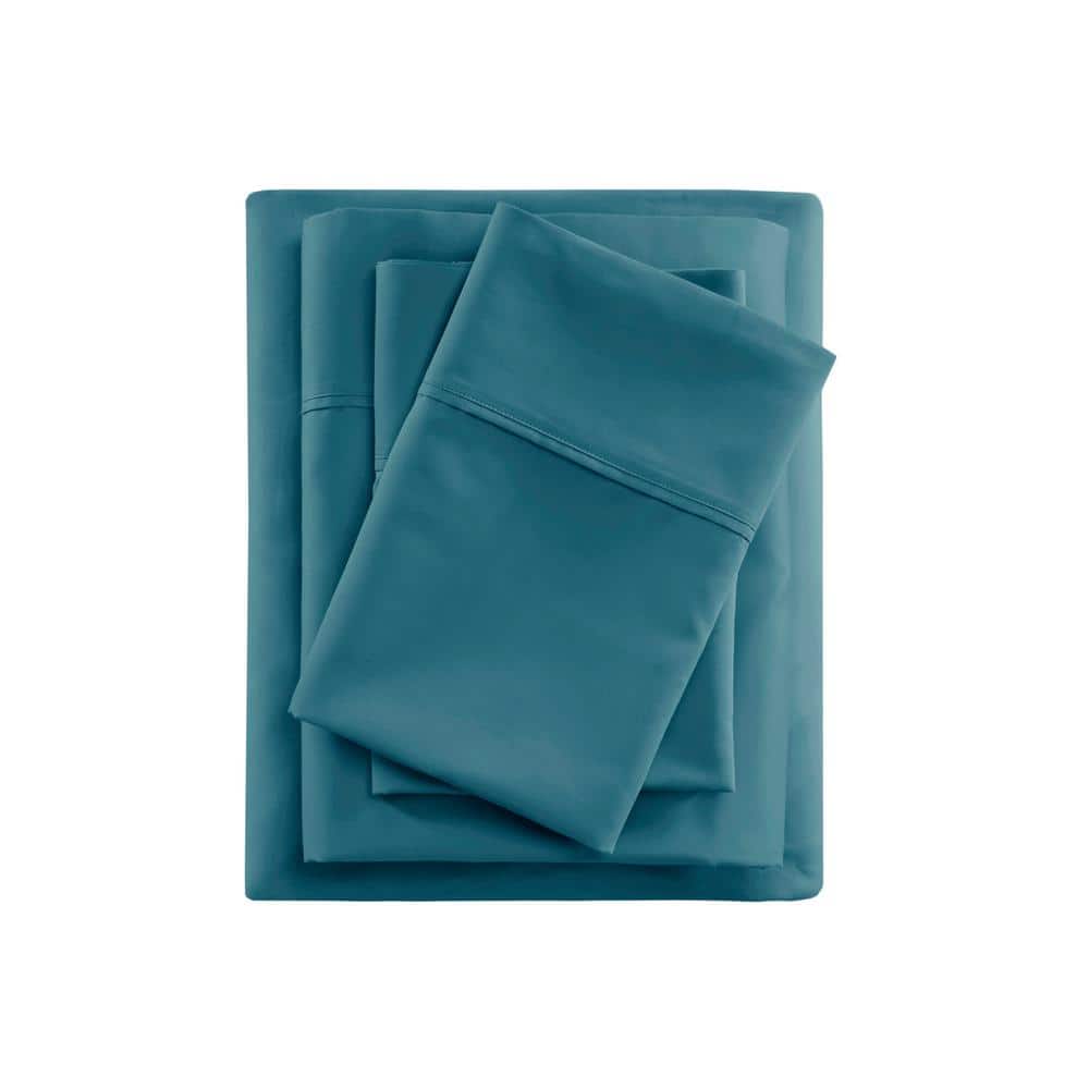600 Thread Count 4-Piece Teal Cooling Cotton King Sheet Set price history on PriceWatchPro