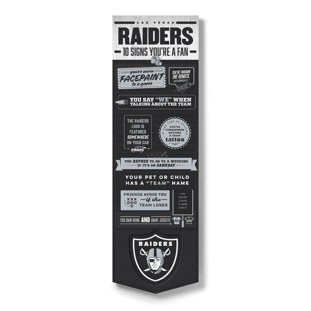 Las Vegas Raiders 3D Top 10 Wall Art price history on PriceWatchPro
