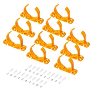 Open Style Hangers for 2-1/2 in. Dust Collection Pipe and Hose with Multi Mounting Options (10-Pack)