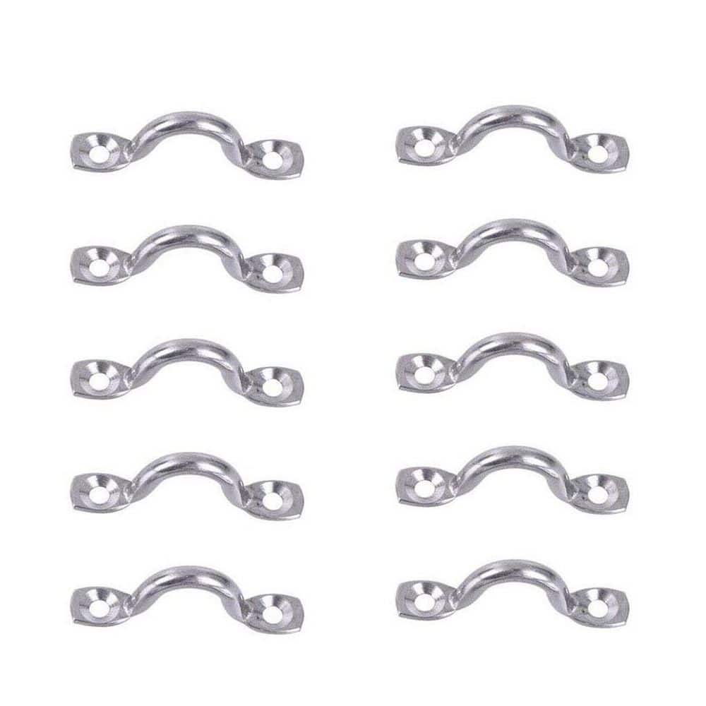 10-Piece 316 Stainless Steel Pad Eye Deck Loop Strap Anchor Point with Mounting Holes for Boat Kayak Rigging price history on PriceWatchPro