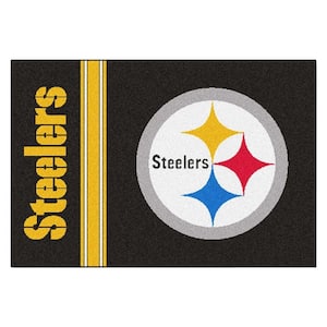 TrafficMaster NFL Steelers / Bengals Black House Divided 3 ft. x 4 ft. Area  Rug 18687 - The Home Depot