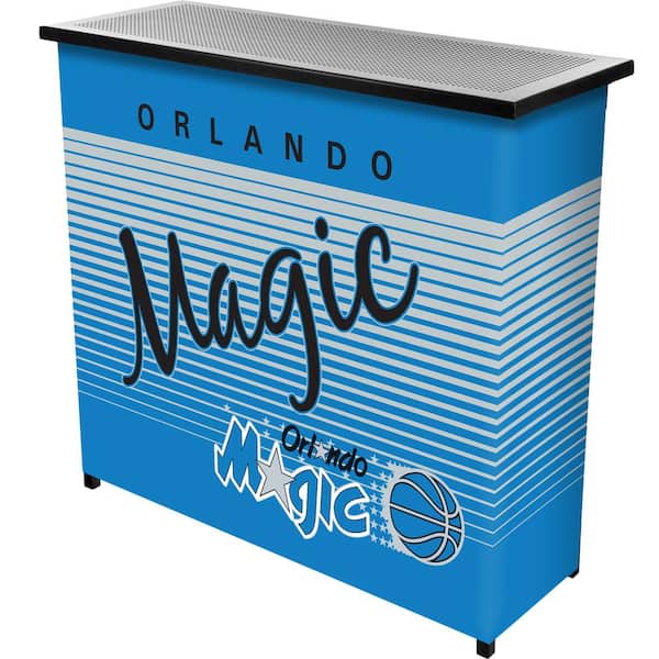 Unbranded Orlando Magic Hardwood Classics Blue 36 in. Portable Bar
