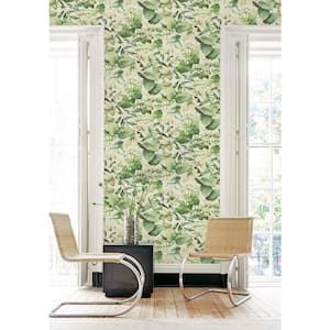 Windemere Aloe Tropical Botanical Vinyl Peel and Stick Wallpaper Roll (Covers 30.75 sq. ft.)