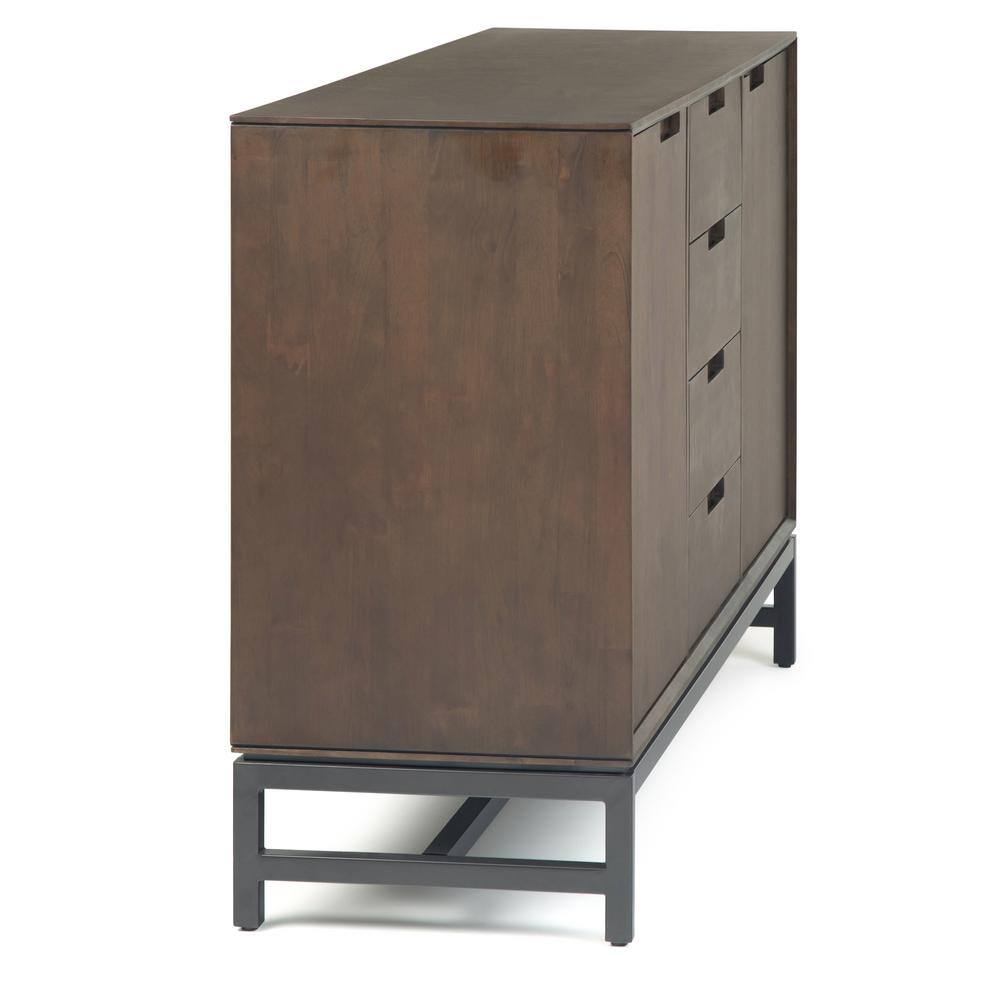 Banting 60" Walnut Brown Rubberwood Mid-Century Modern Sideboard