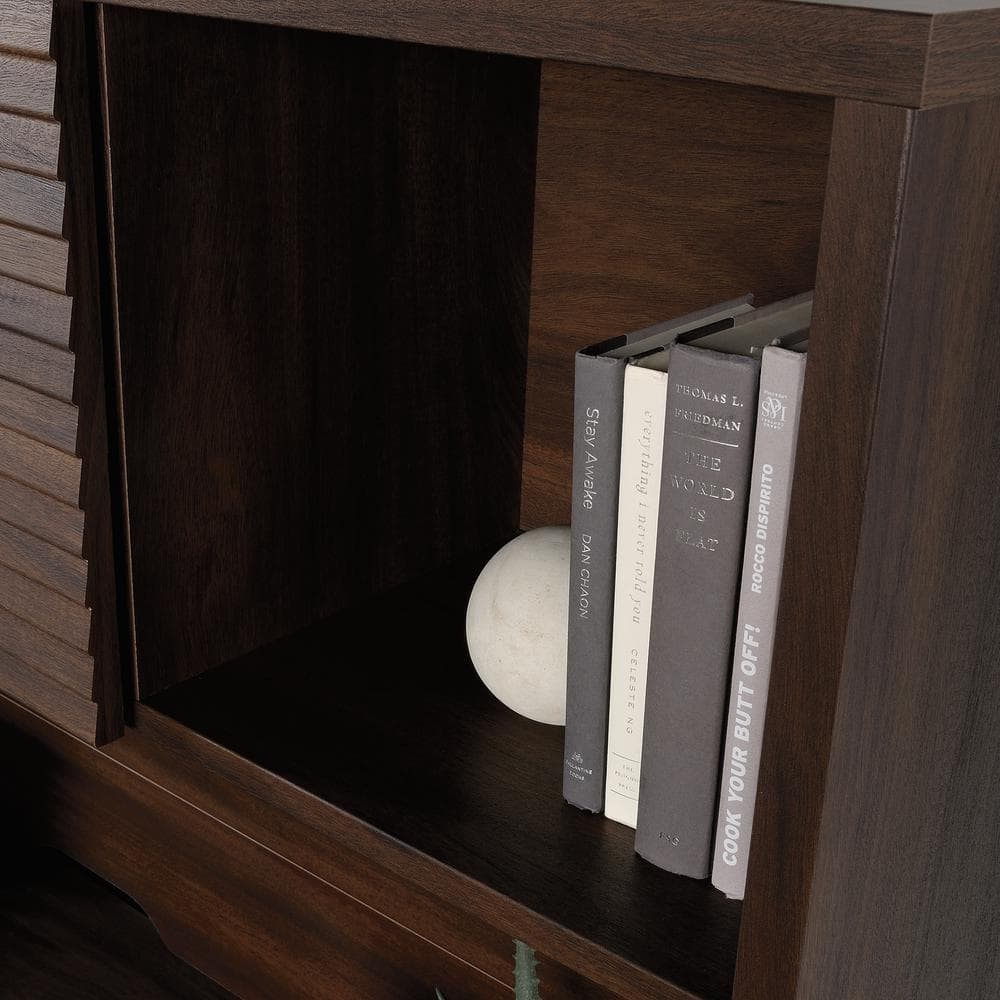 Palo Alto Spiced Mahogany 72" Engineered Wood Desk Hutch
