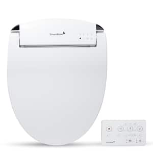 Advanced Electric Bidet Seat for Round Toilets in White with Remote Control, Nightlight, DIY Installation, Heated Seat