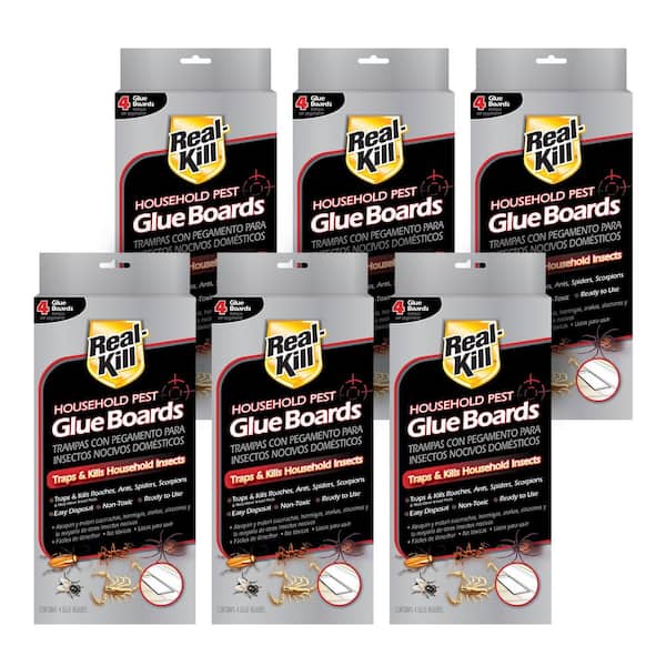 Household Pest Glue Boards (4-Count) (6-Pack)