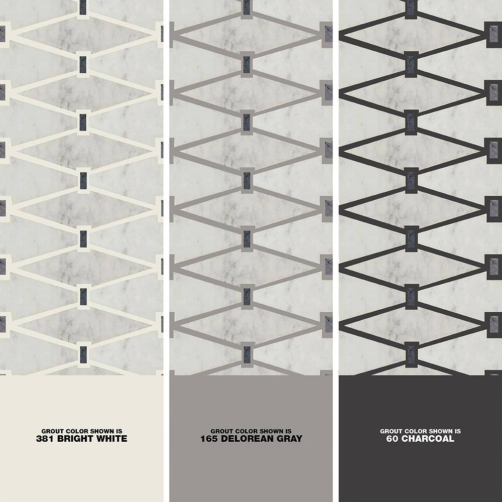 Azula Floret 12x12 Marble Mosaic Tile for Bathroom and Kitchen