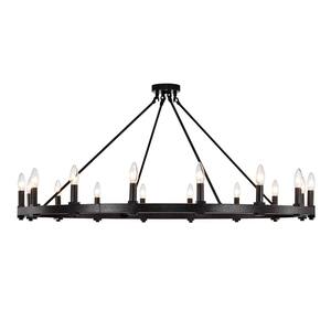 Paige 47.2 in. 16-Light Indoor Smith Iron Chandelier with Light Kit