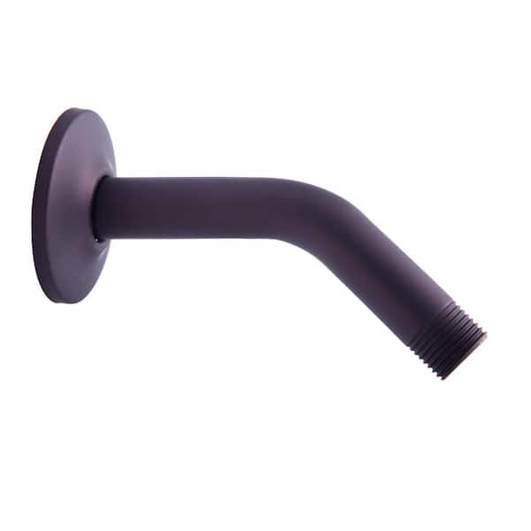 Dyconn 6 in. Angled Shower Arm with Flange in Oil Rubbed Bronze