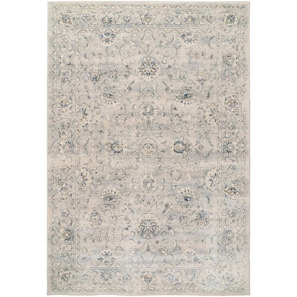 Ancient Garden Silver/Grey 4 ft. x 6 ft. Indoor Area Rug