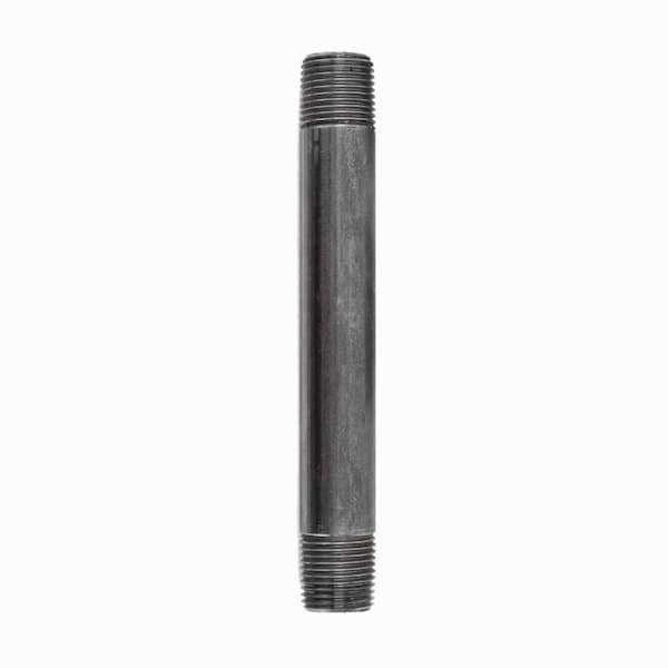 STZ 3/8 in. x 6 in. Black Steel Nipple