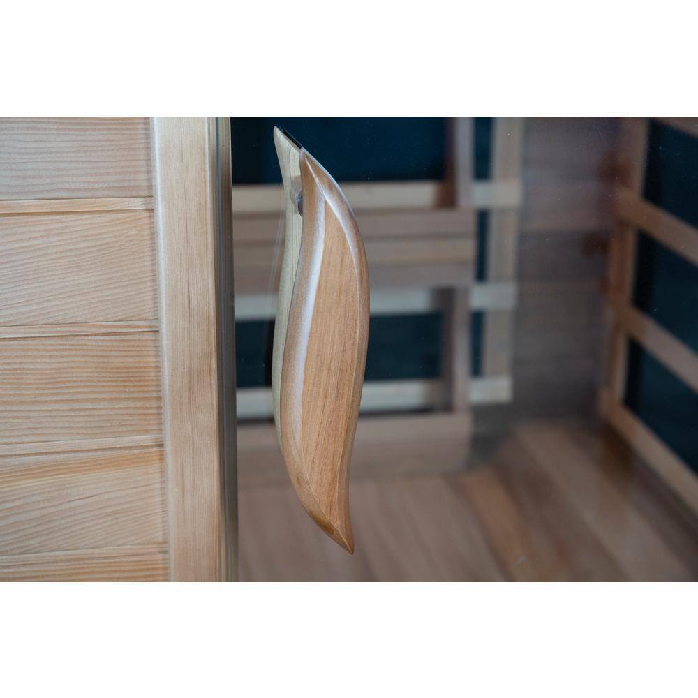 Westlake 3-Person Hardwood and Cultured Stone Infrared Sauna