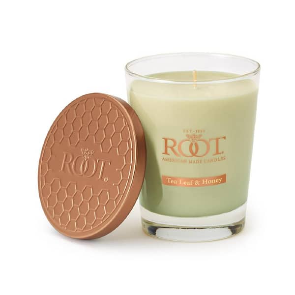 Root Candles Veriglass Tea Leaf & Honey Scented Jar Candle 8870356 ...