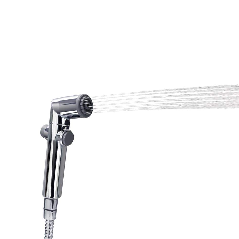 Chrome Handheld Bidet with Dual Spray Options