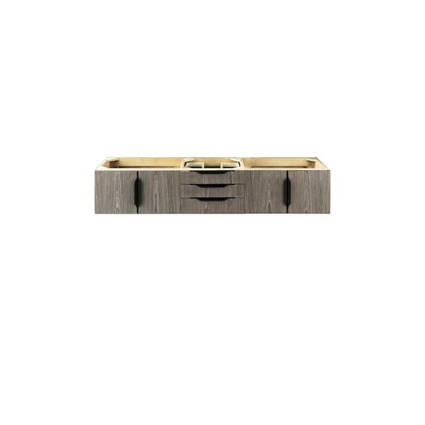 James Martin Vanities Columbia 72.5 in. W x 18.8 in. D x 14.5 in. H Double Bath Vanity Cabinet without Top in Ash Gray