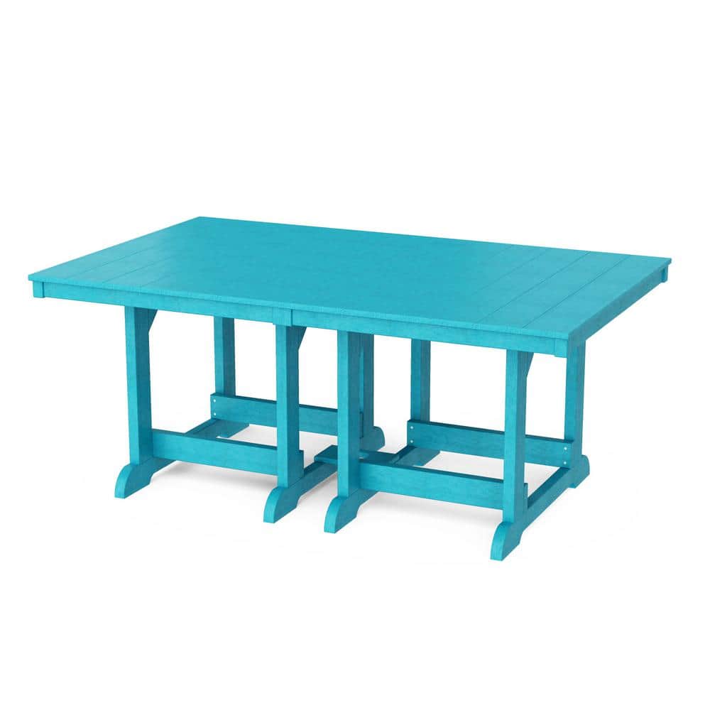 Heritage Aruba Blue HDPE Plastic 44 in. x 72 in. Outdoor Dining Table price history on PriceWatchPro