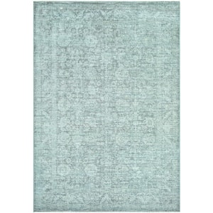 Galey Alix x Livabliss Maria Elena II Vintage Medallion Area Rug, 9'2 in. x 12' (9' x 12'), Slate