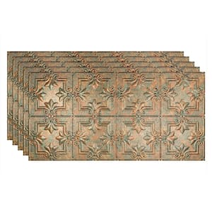 Regalia 2 ft. x 4 ft. Glue Up Vinyl Ceiling Tile in Copper Fantasy (40 sq. ft.)