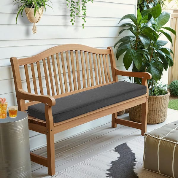 Aoodor 46.5 in. x 17.7 in. x 3 in. Outdoor Bench Cushion Seat Pads