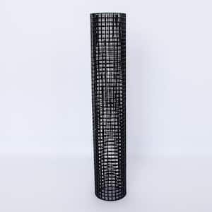 24 in. x 7.5 in. x 7.5 in. 21-Gauge 1/4 in. Black PVC Hardware Cloth Black Welded Wire Fence Poultry-Netting Cage