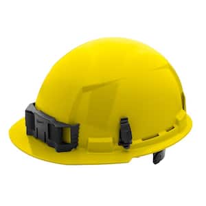 BOLT Yellow Type 1 Class E Front Brim Non-Vented Hard Hat with 6-Point Ratcheting Suspension