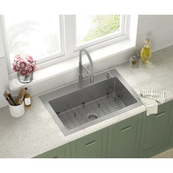 Shop American Standard Danville Stainless Steel Single Bowl Kitchen Sink  Collection at