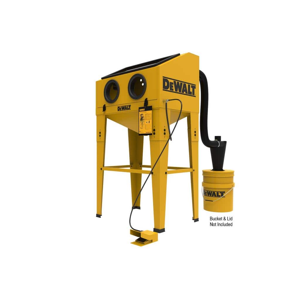 DeWalt Abrasive Blast Cabinet, 20 CFM 90PSI, MAX Pressure 125PSI