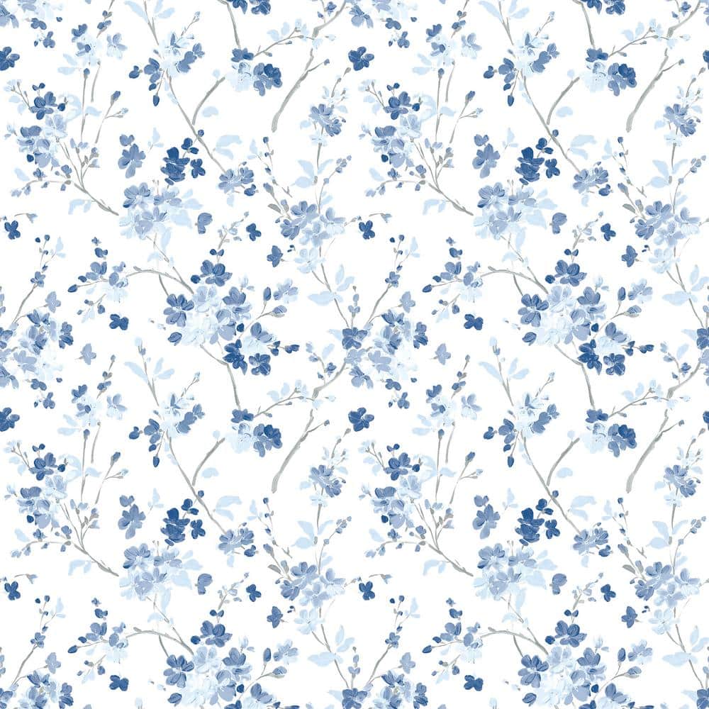 Glinda Navy Floral Trail Wallpaper price history on PriceWatchPro