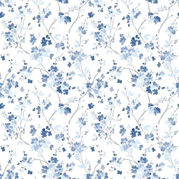 Chesapeake Glinda Navy Floral Trail Wallpaper