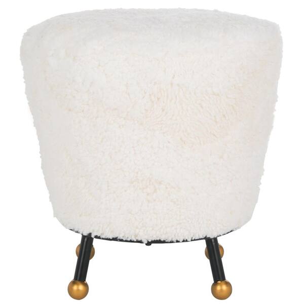 SAFAVIEH Oriana Beige Retro Ottoman