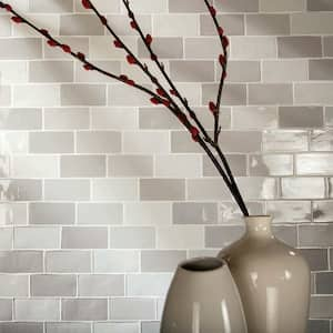 Antic Craquelle Gris Mix 3 in. x 6 in. Ceramic Wall Tile (4.16 sq. ft. /Case)