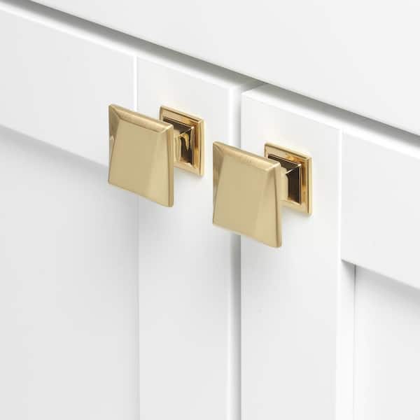 gold dresser knobs Clear Crystal Drawer Knob Back Plate Glass Shiny Cabinet Handle The Transitional Round Knob offers a timeless solution for upgrading your home decor Gliderite 1-1/4 in. Square Twisted