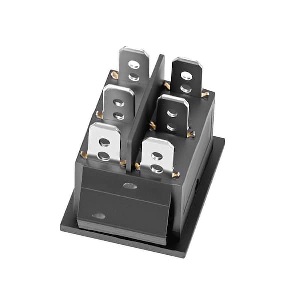VEVOR Rocker Switch,6 Pin Momentary DPDT Rocker Switch,3-Position