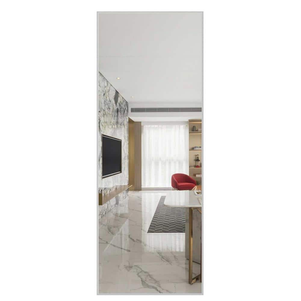 22 in. W x 65 in. H Full Length Rectangular Aluminum Alloy Framed Wall Bath