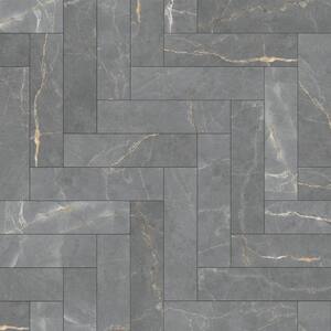 Elegance Dark Gray Subway 3.15 in. x 12.99 in. Matte Porcelain Marble look Floor and Wall Tile (9.04 sq. ft./Case)