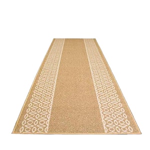 Berber Series Beige 26 in. x 26 ft. Your Choice Length Stair Runner Rug