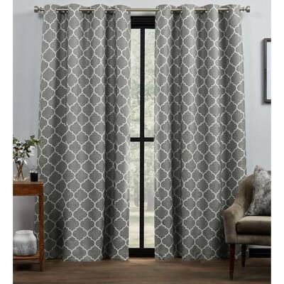 Exclusive Home Curtains Bensen Grey, How To Soften Stiff Blackout Curtains