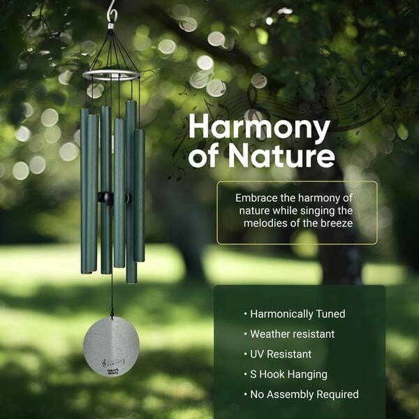Nature's Melody Aureole Tunes Wind Chimes 36 in. Outdoor