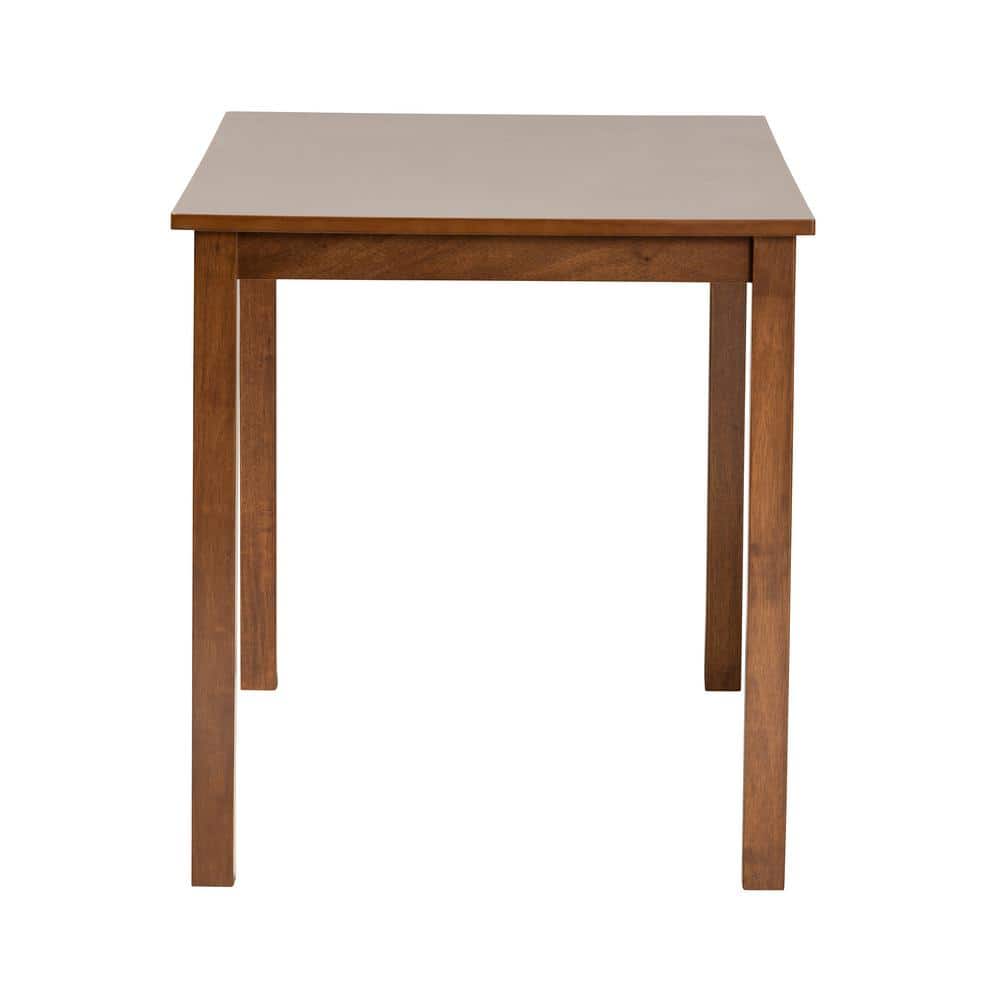 Eveline Walnut Brown Wood 43-Inch Rectangular Dining Table