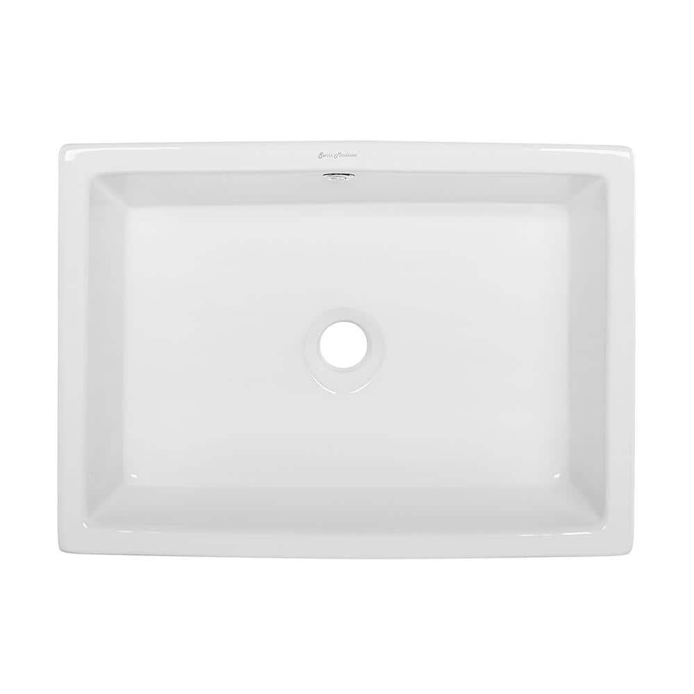 Voltaire 20" White Ceramic Above-Counter Vessel Sink