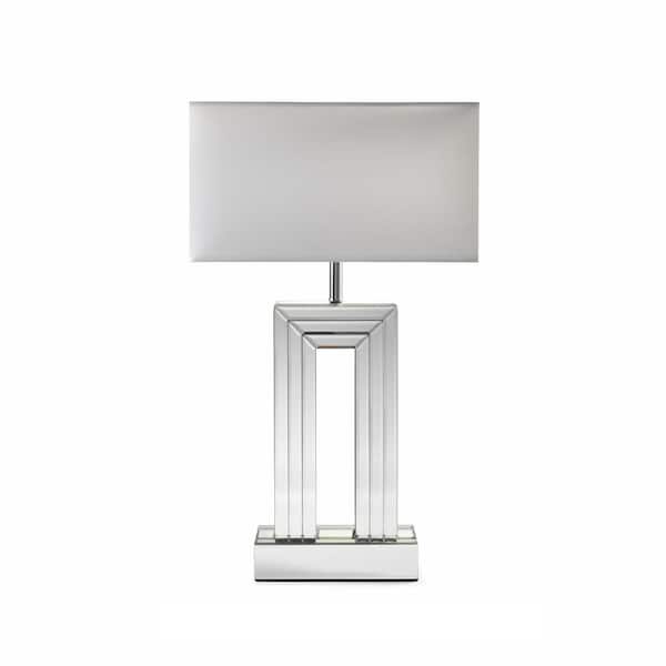 AndMakers Decor 26 in. Gray Table Lamp