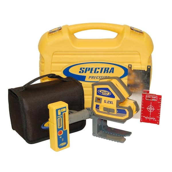 Spectra Precision Multi-Purpose Self-Leveling 5 Point and Cross Line Laser Level with Receiver